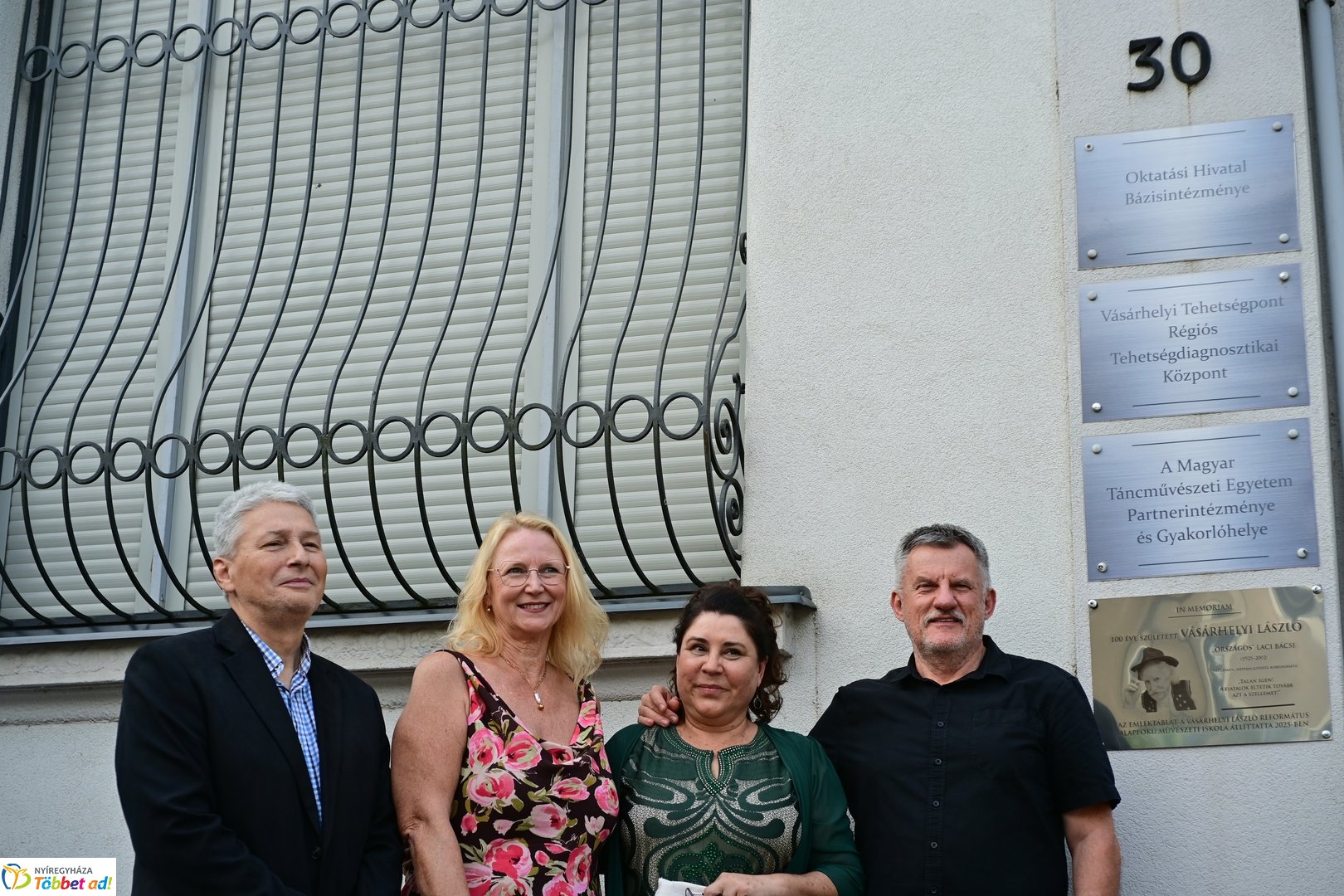 Vásárhelyi László emléktábla avató 2025 szeptemberében