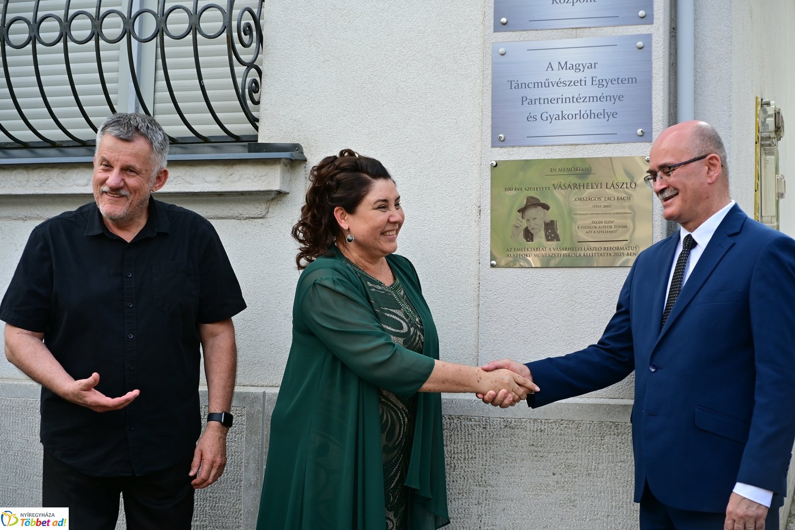 Vásárhelyi László emléktábla avató 2025 szeptemberében