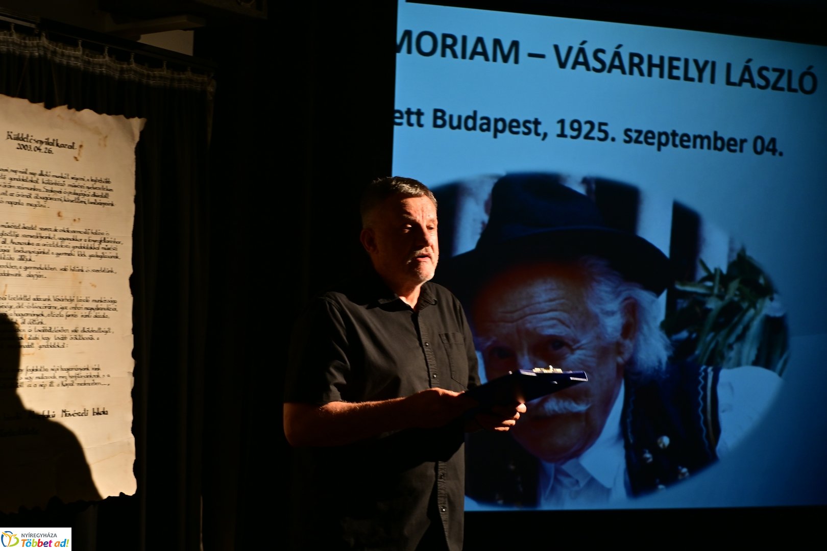 Vásárhelyi László emléktábla avató 2025 szeptemberében