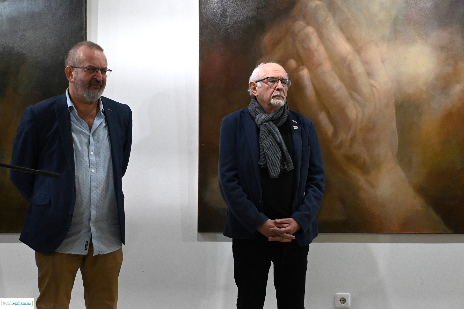 Verebes György kiállításának megnyitója a Városi Galériában