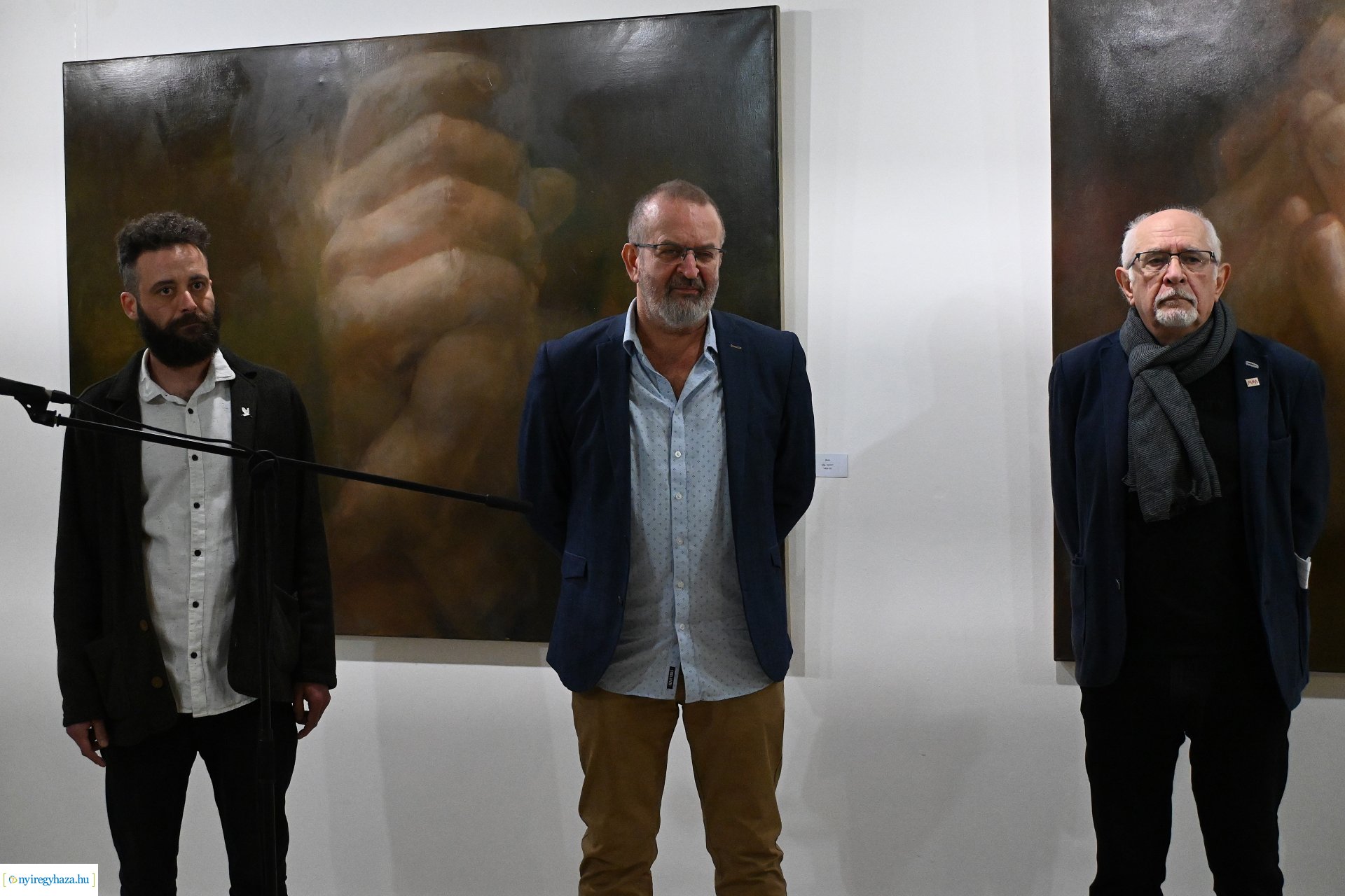 Verebes György kiállításának megnyitója a Városi Galériában