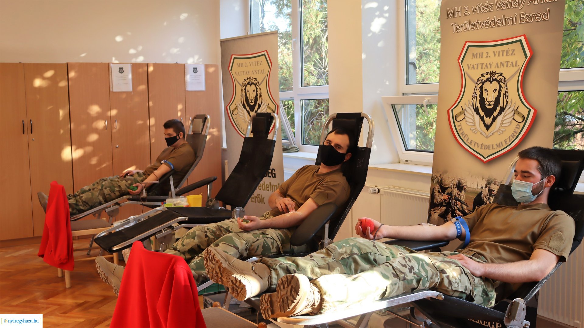 Vérüket adták a nyíregyházi katonák