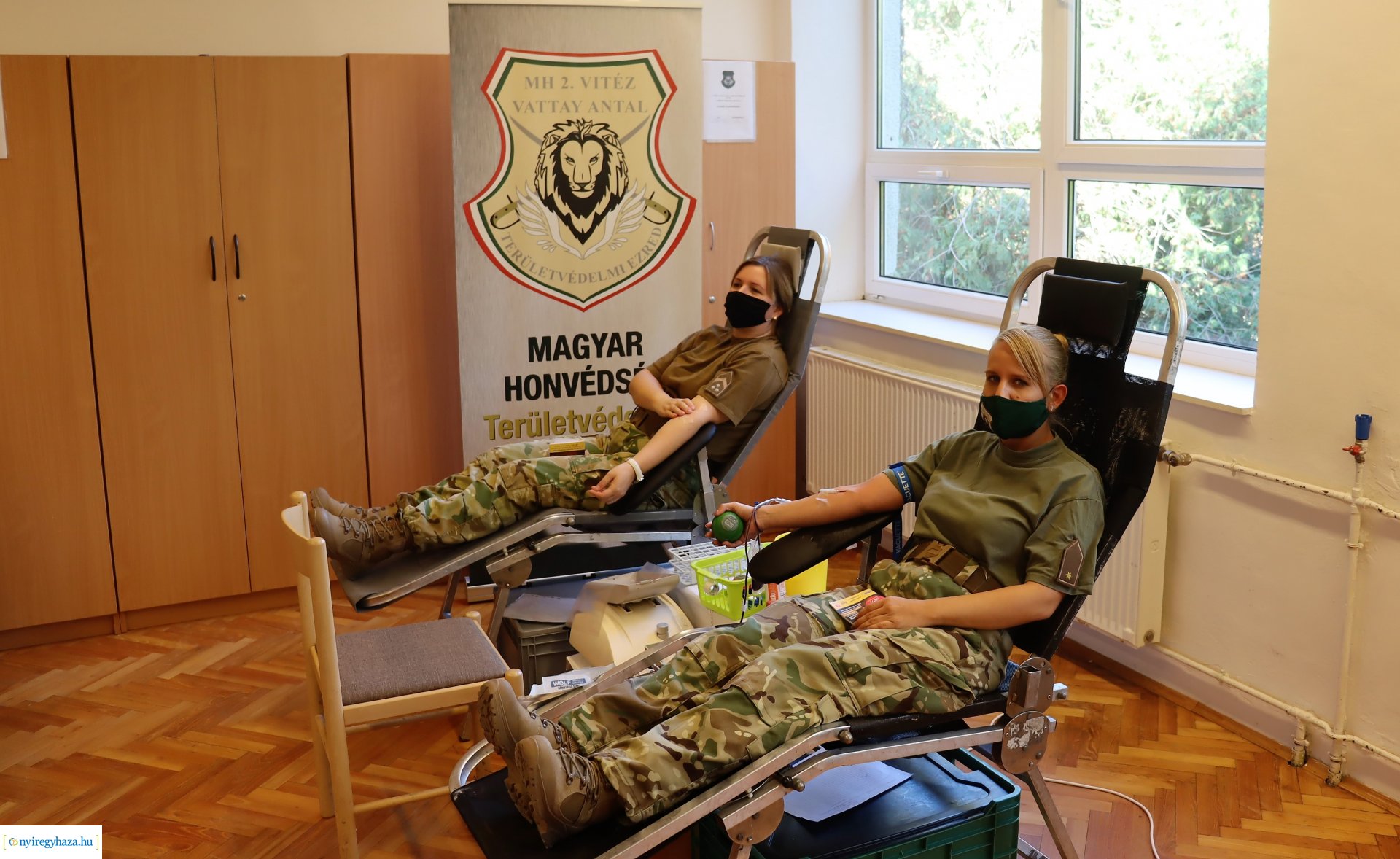 Vérüket adták a nyíregyházi katonák