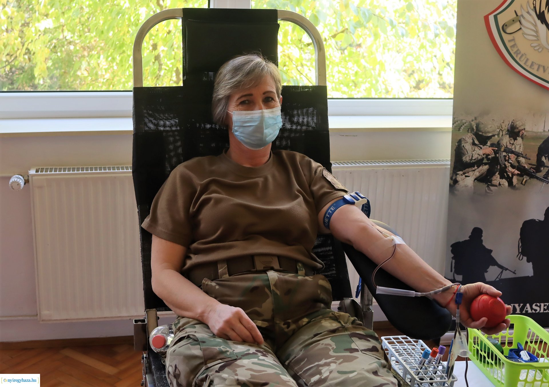 Vérüket adták a nyíregyházi katonák