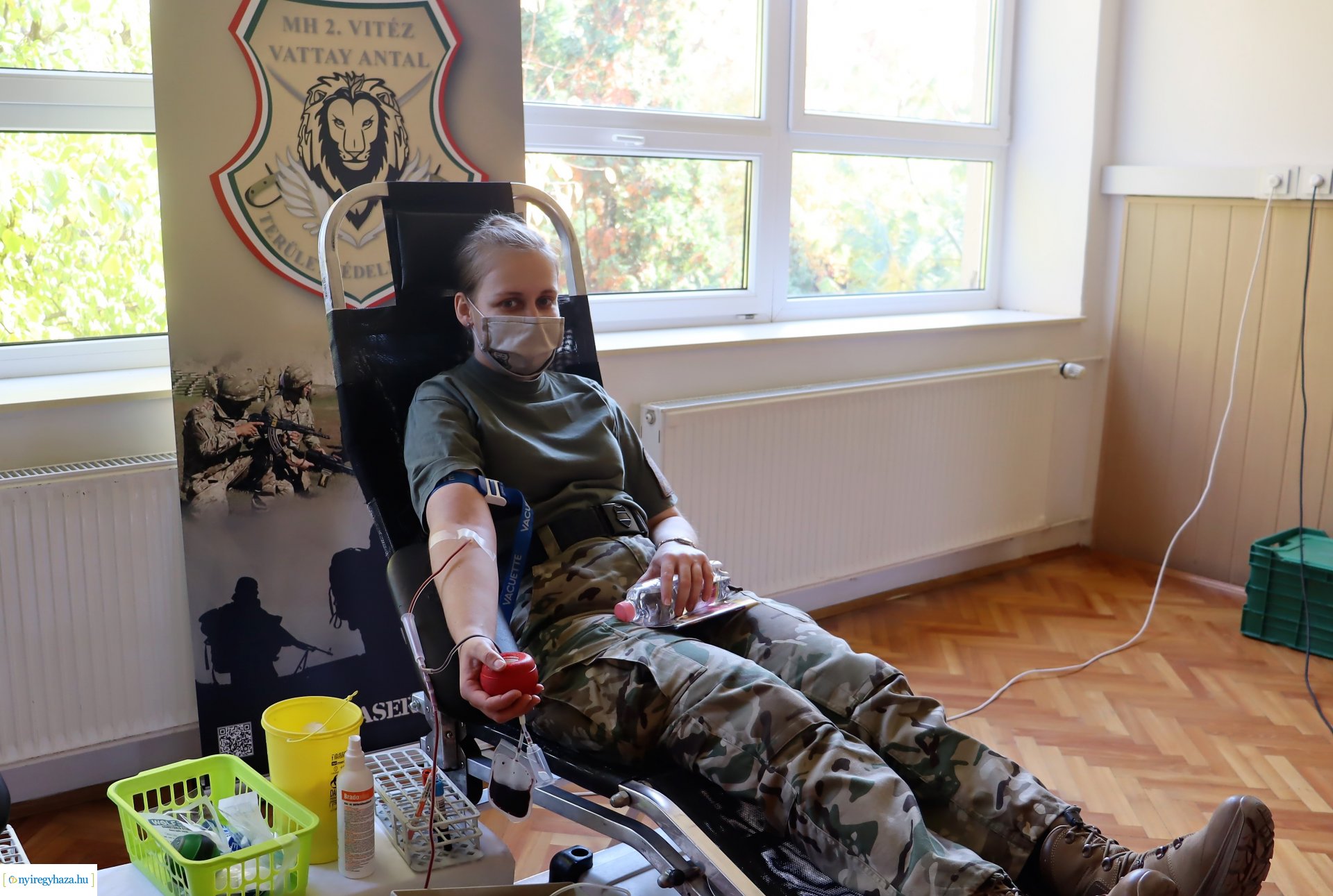 Vérüket adták a nyíregyházi katonák