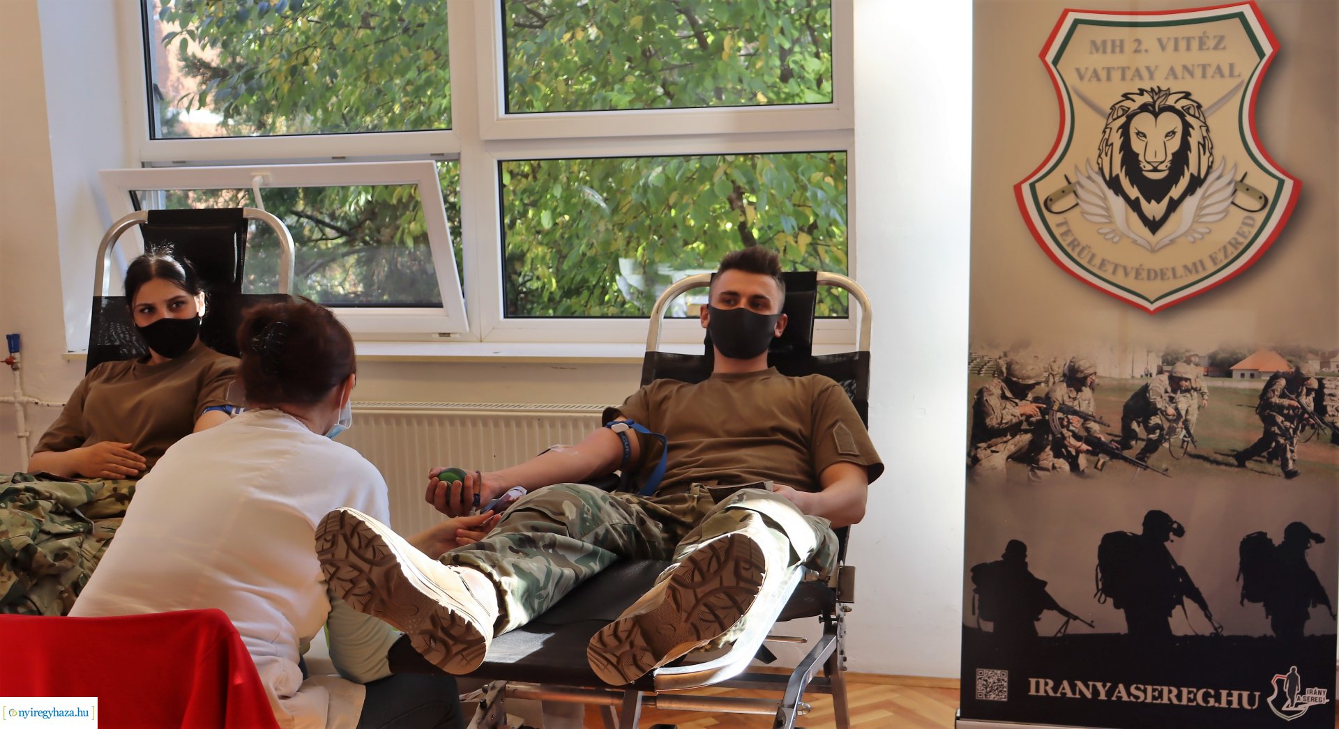 Vérüket adták a nyíregyházi katonák