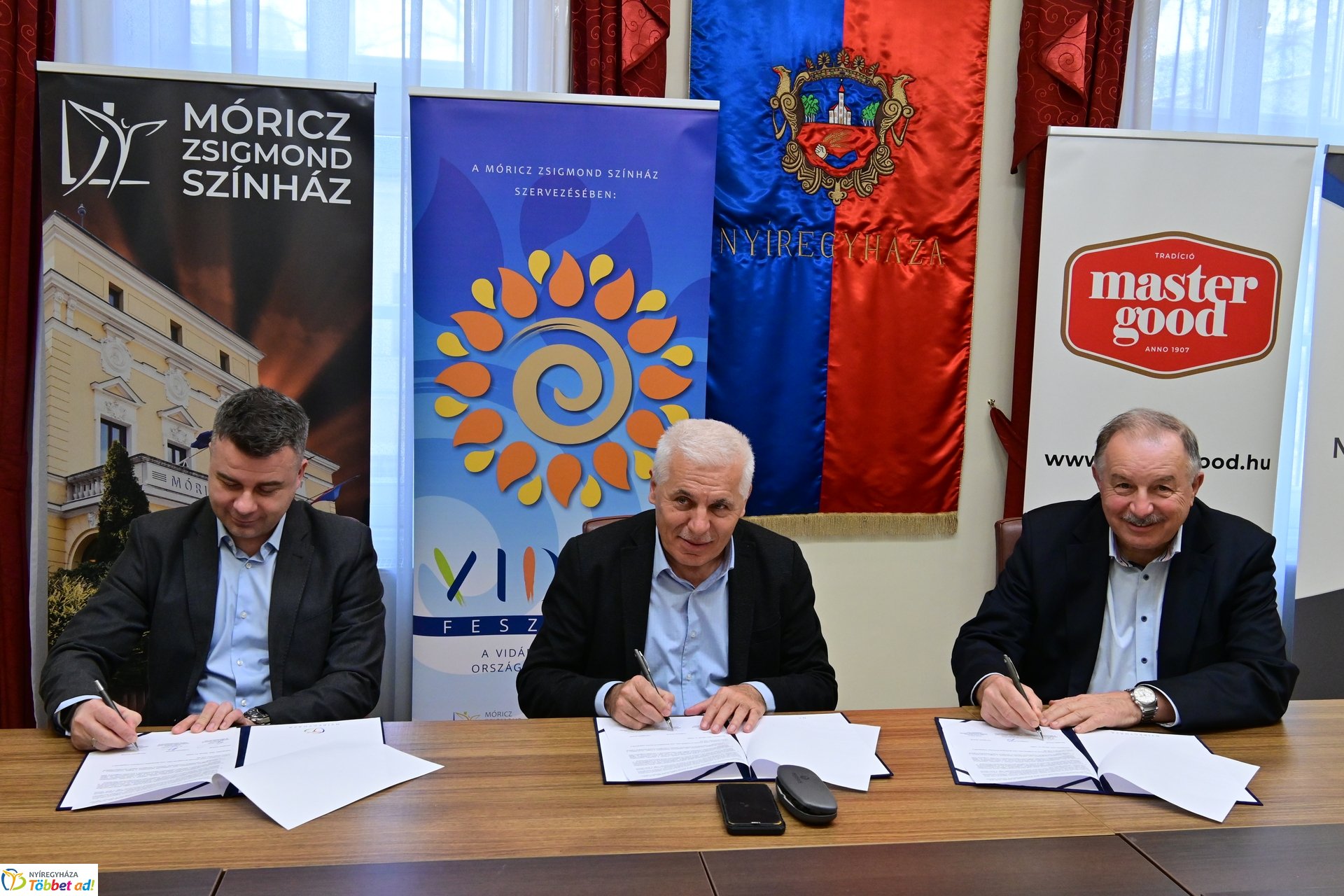 VIDOR Fesztivál sajtótájékoztató a Városházán 2025 februárjában