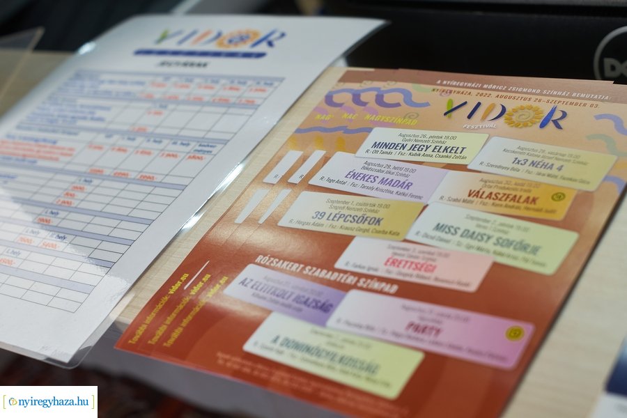 VIDOR jegyek árusítása 2022