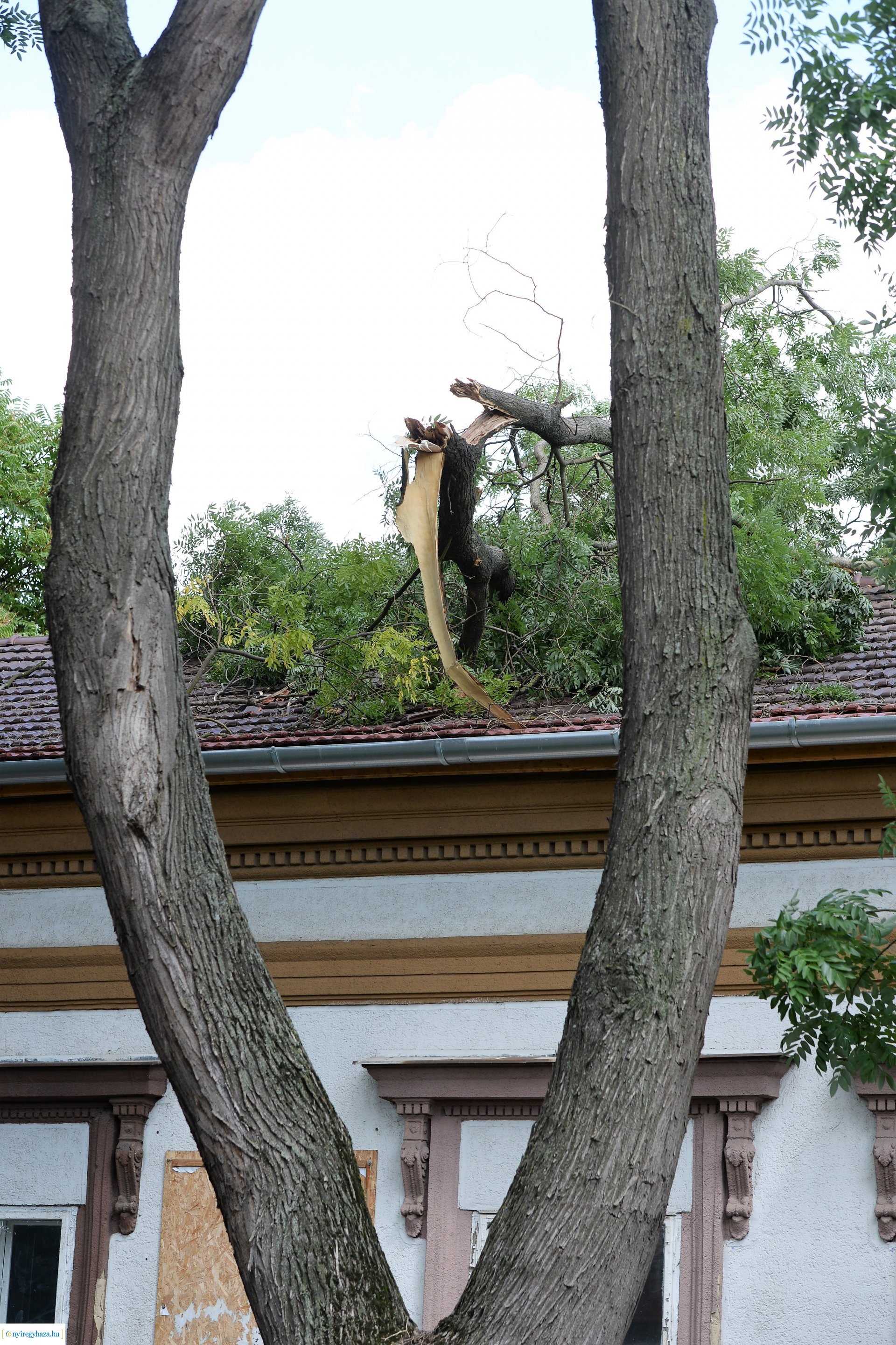   Viharkár eltakarítás a  Szent István utcán