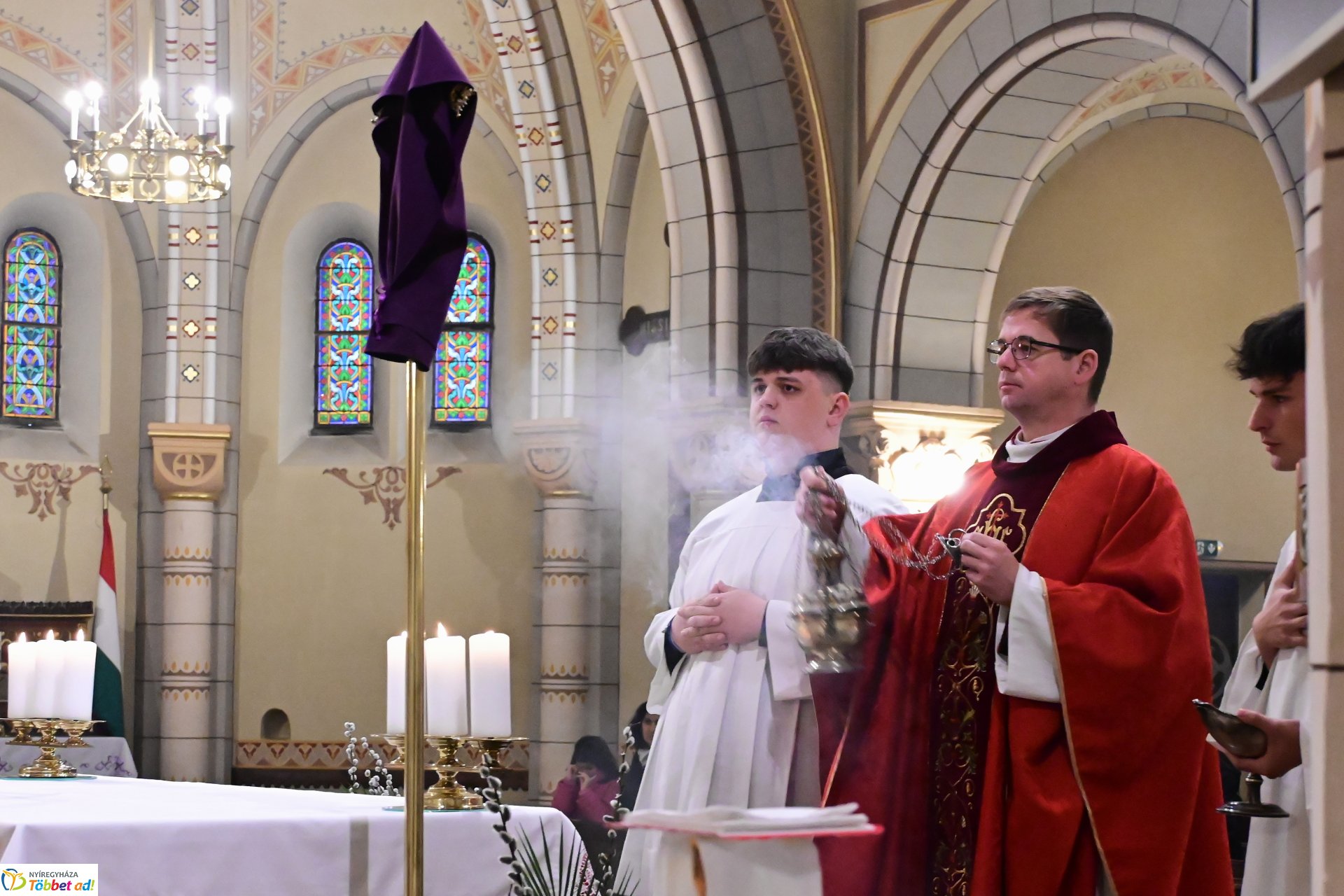 Virágvasárnap a Magyarok Nagyasszonya-társszékesegyházban Nyíregyházán