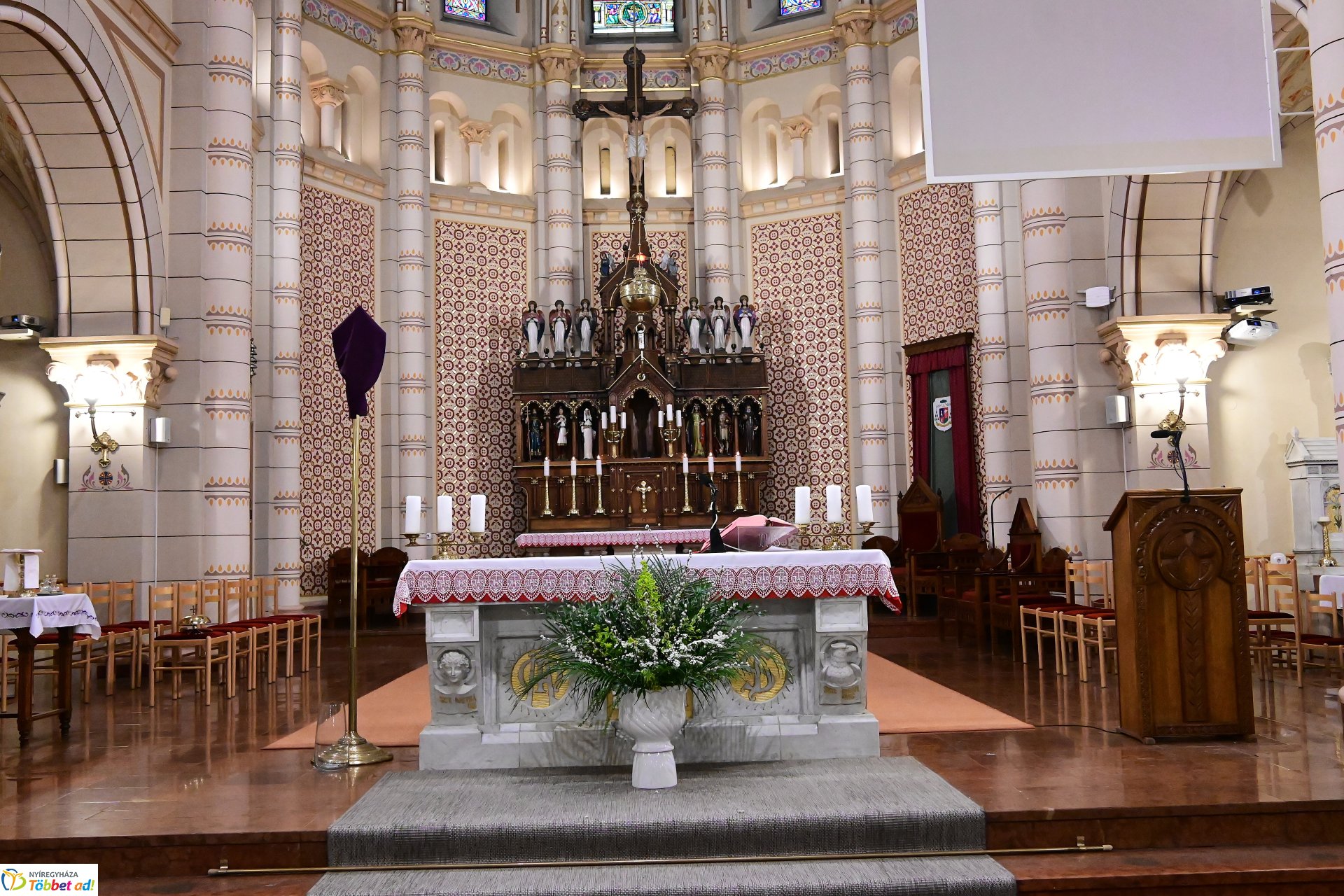 Virágvasárnap a Magyarok Nagyasszonya-társszékesegyházban Nyíregyházán