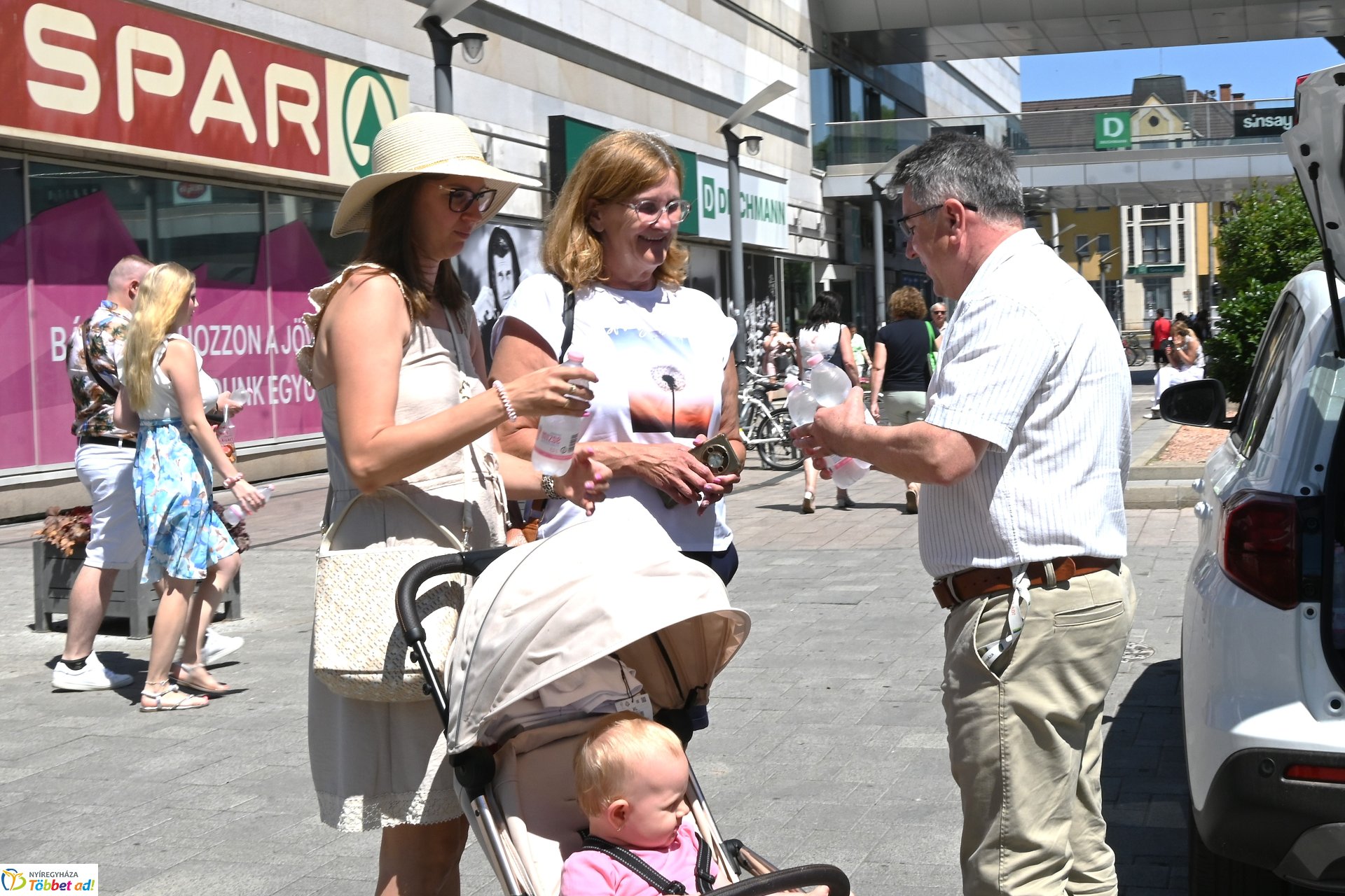 Vízosztás a belvárosban