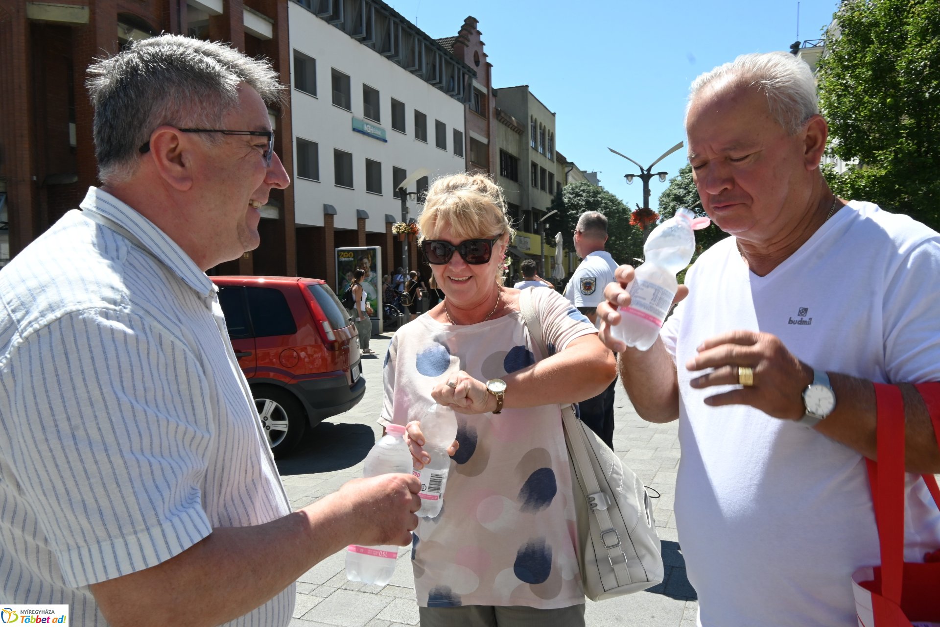 Vízosztás a belvárosban