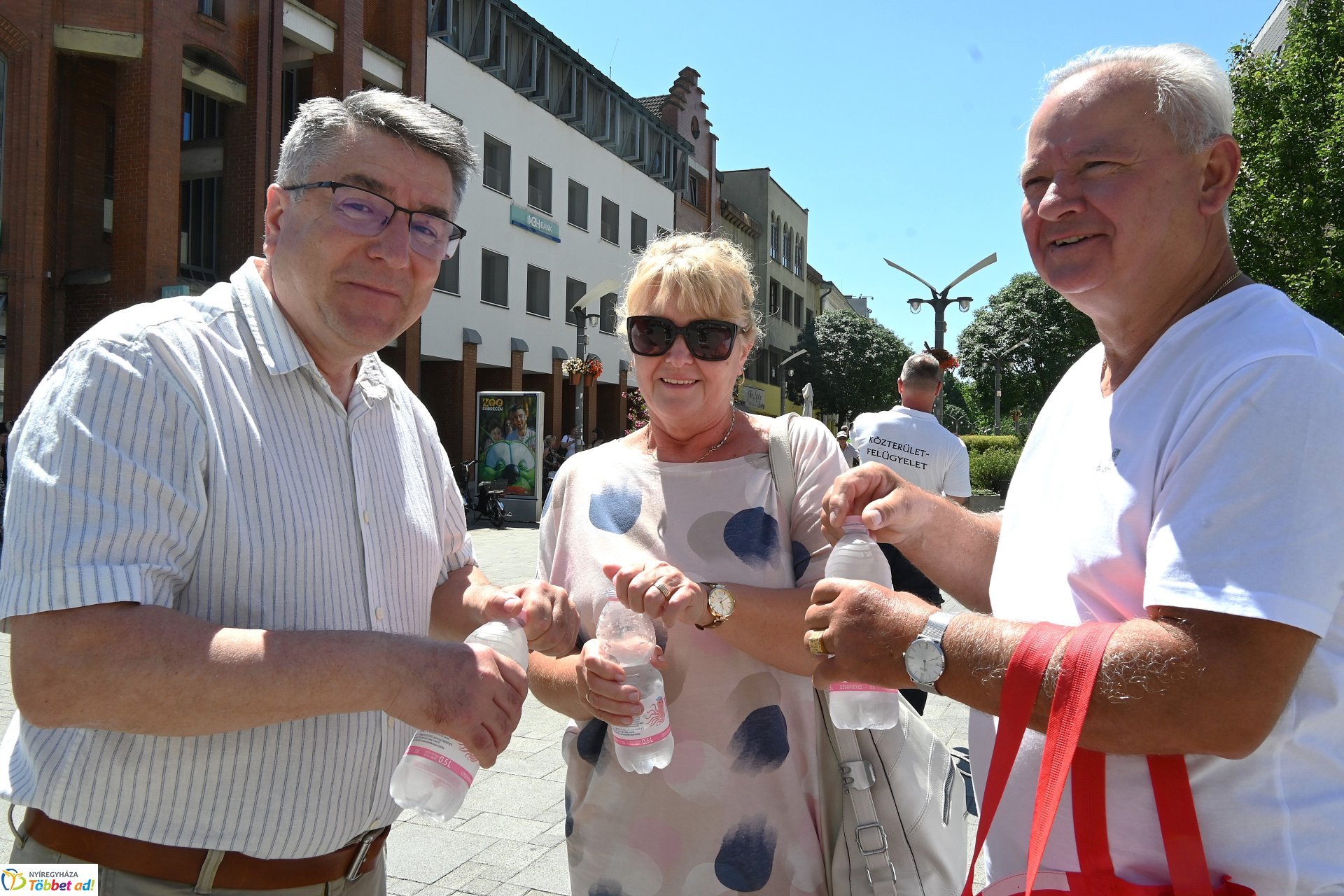 Vízosztás a belvárosban