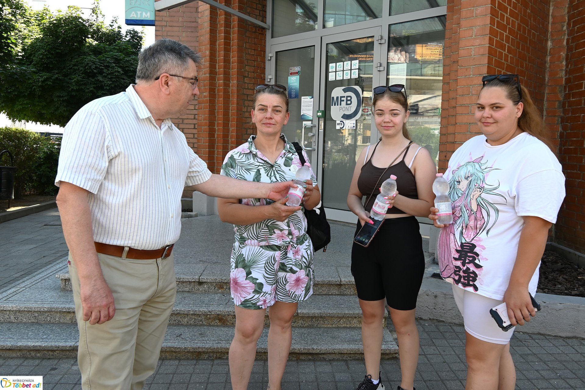 Vízosztás a belvárosban