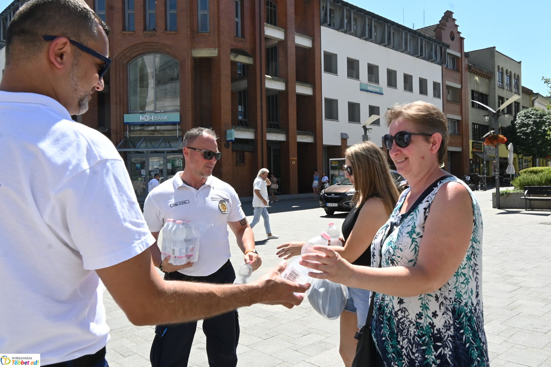 Vízosztás a belvárosban