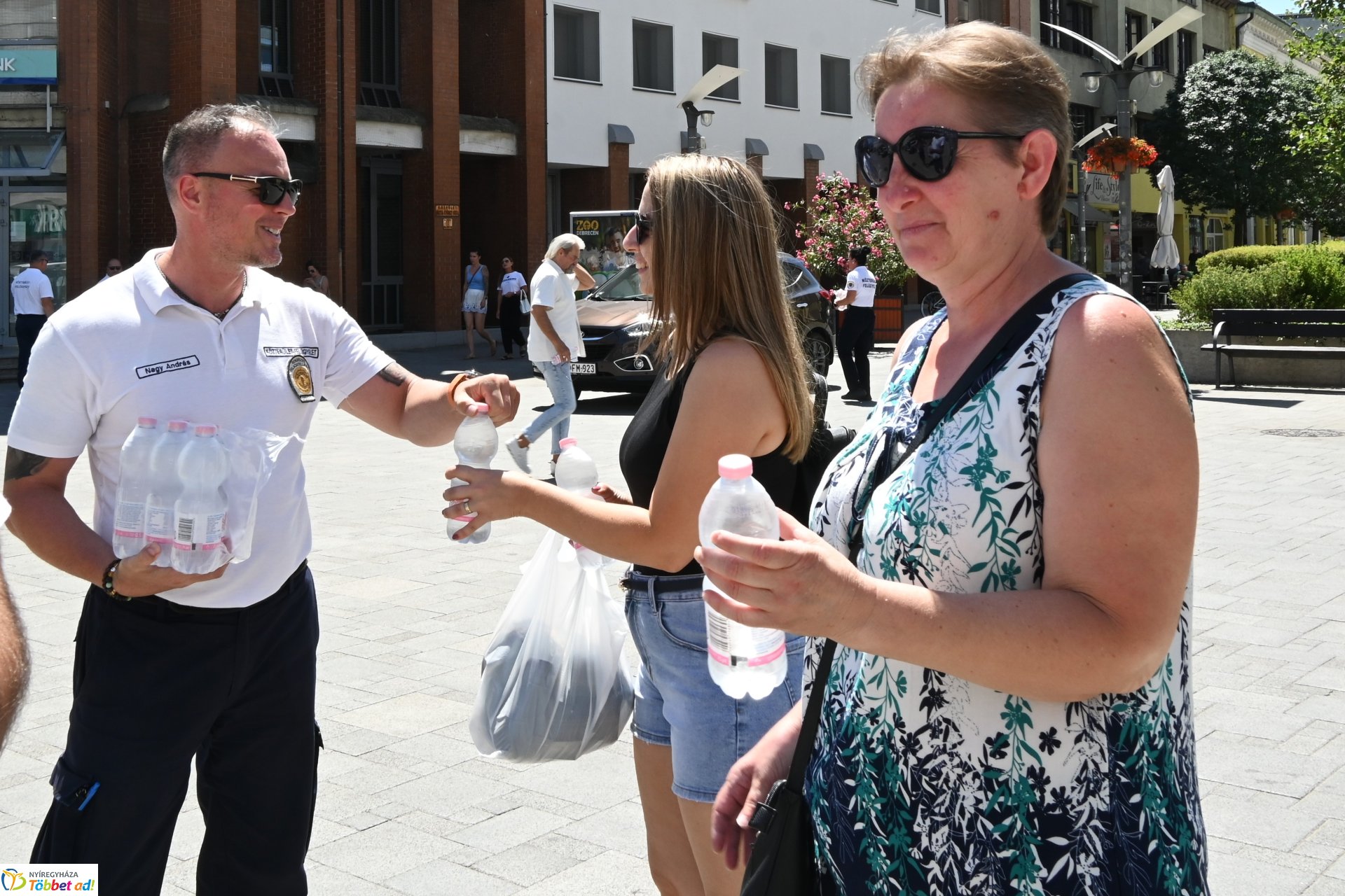 Vízosztás a belvárosban