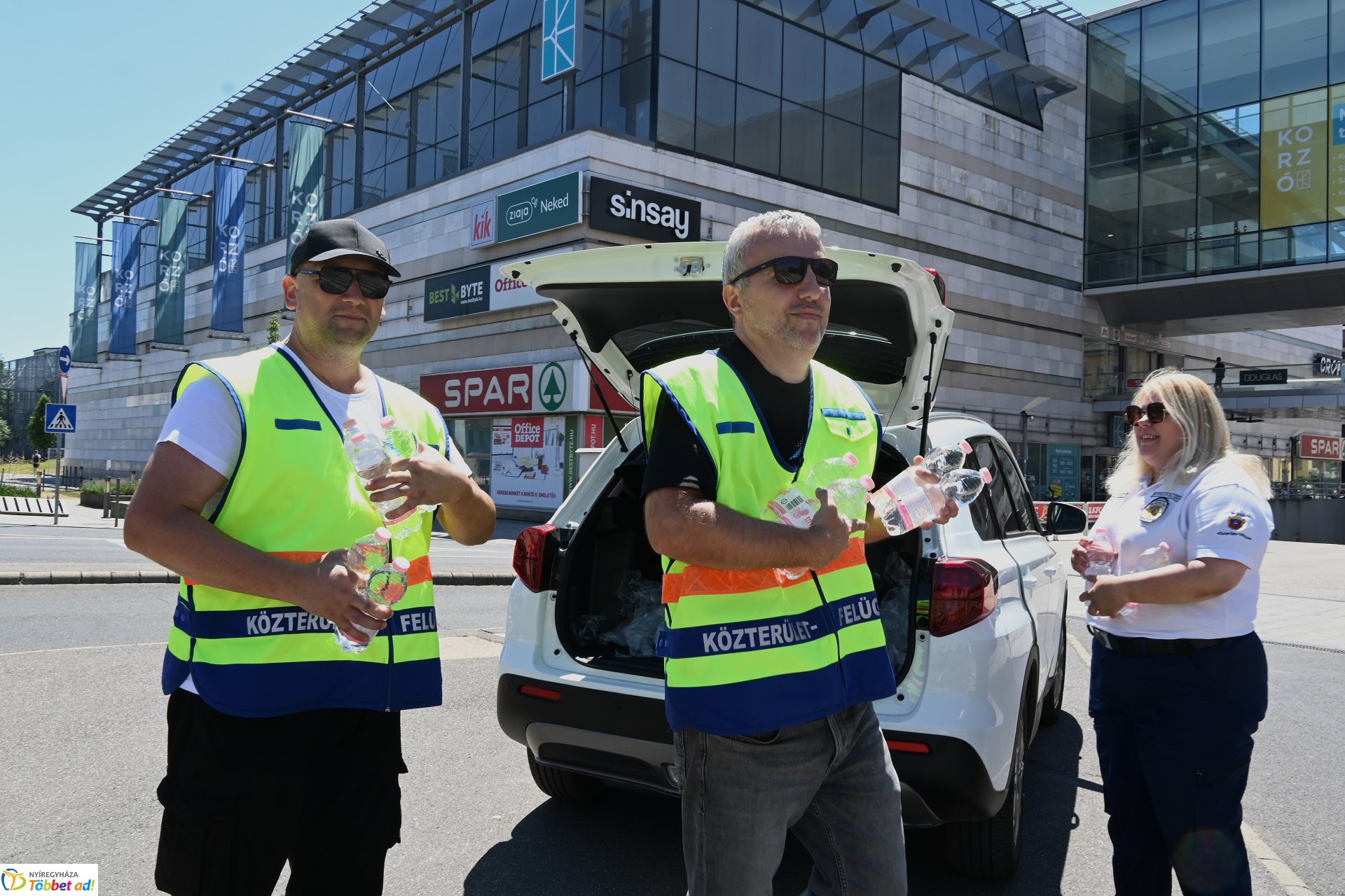 Vízosztás a belvárosban