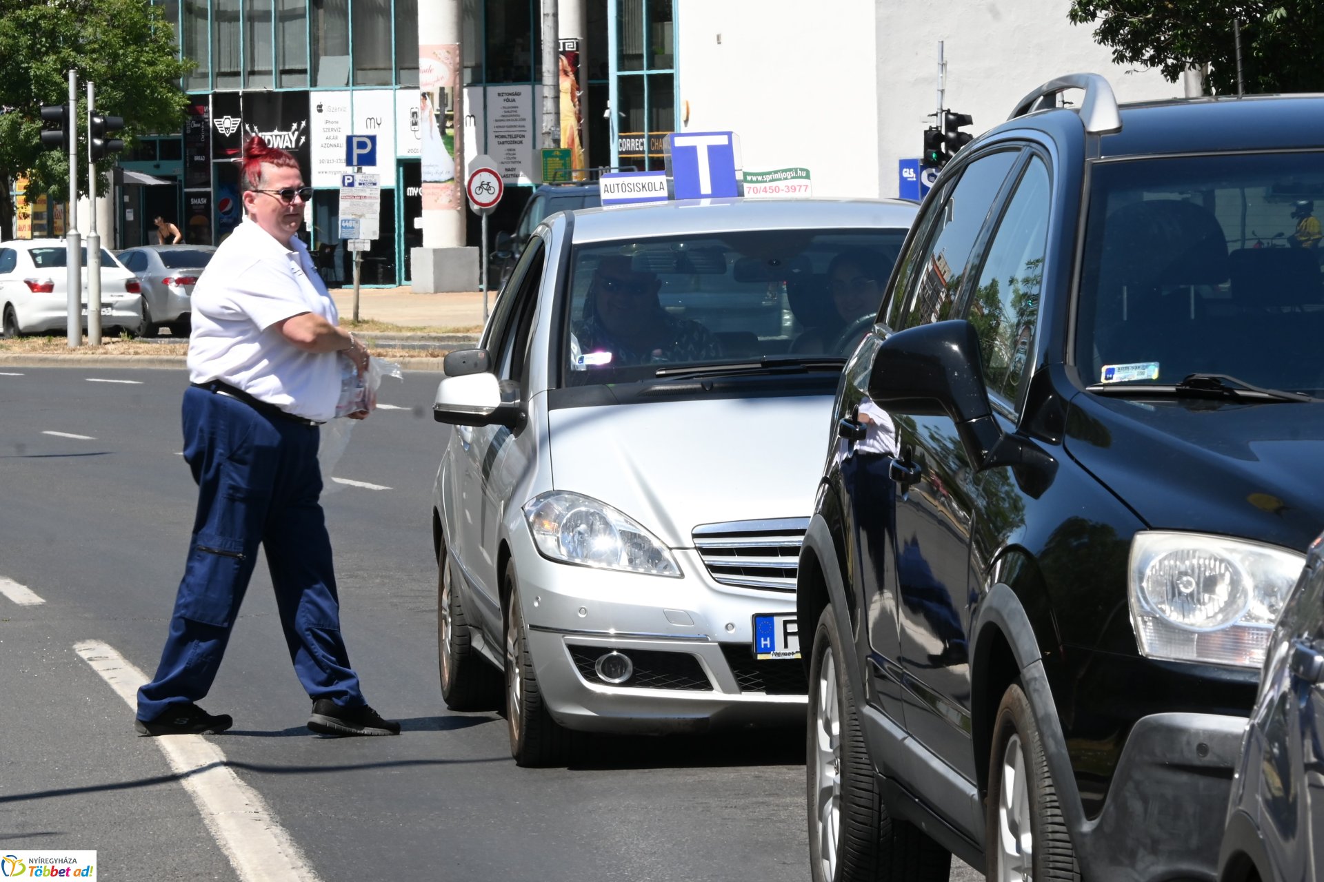 Vízosztás a belvárosban