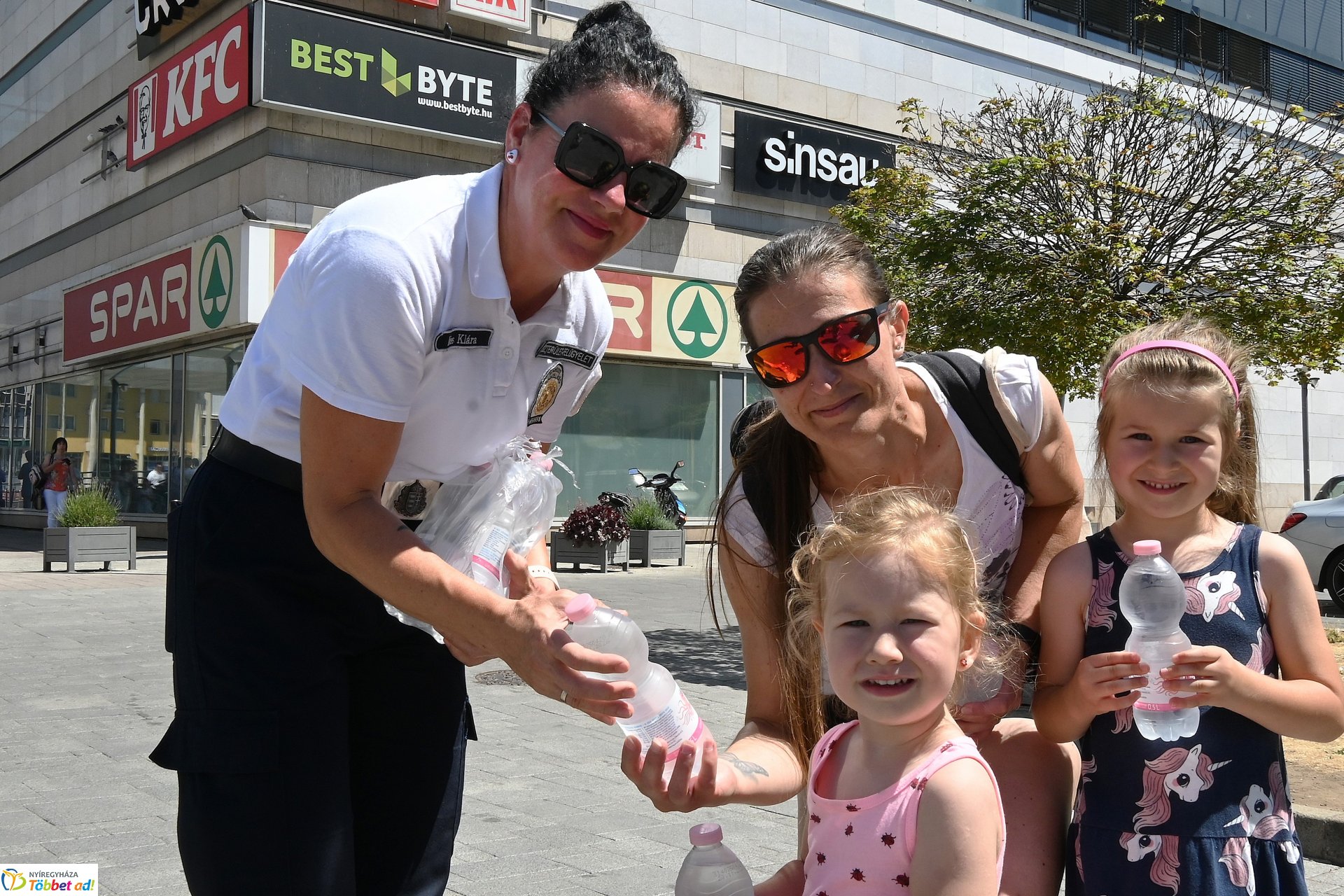 Vízosztás a belvárosban