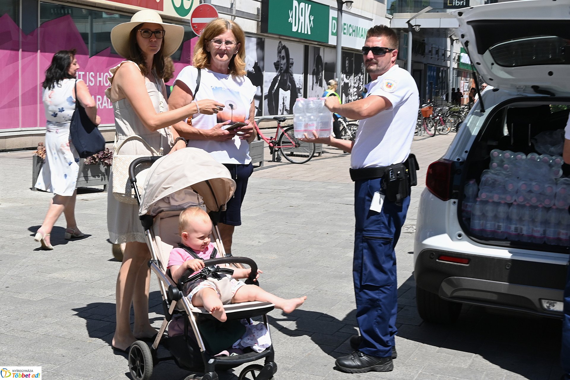 Vízosztás a belvárosban