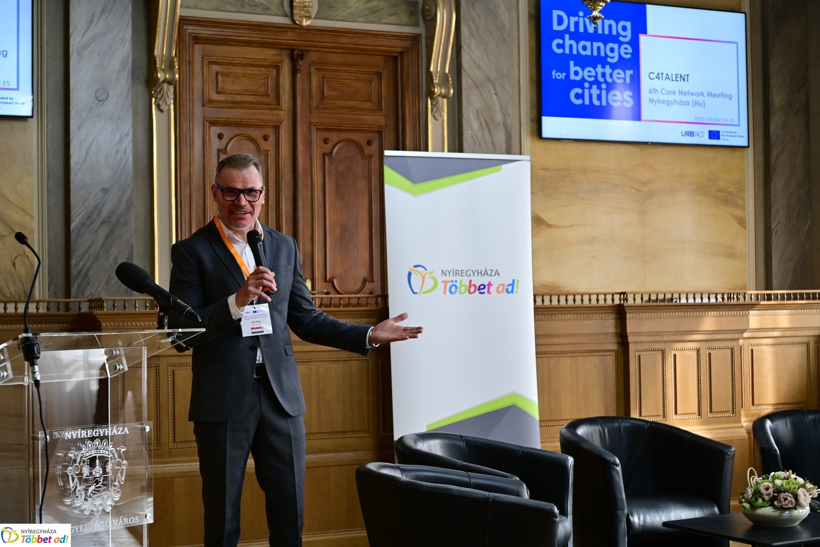 Záró partnertalálkozó a Városházán 2025 októberében