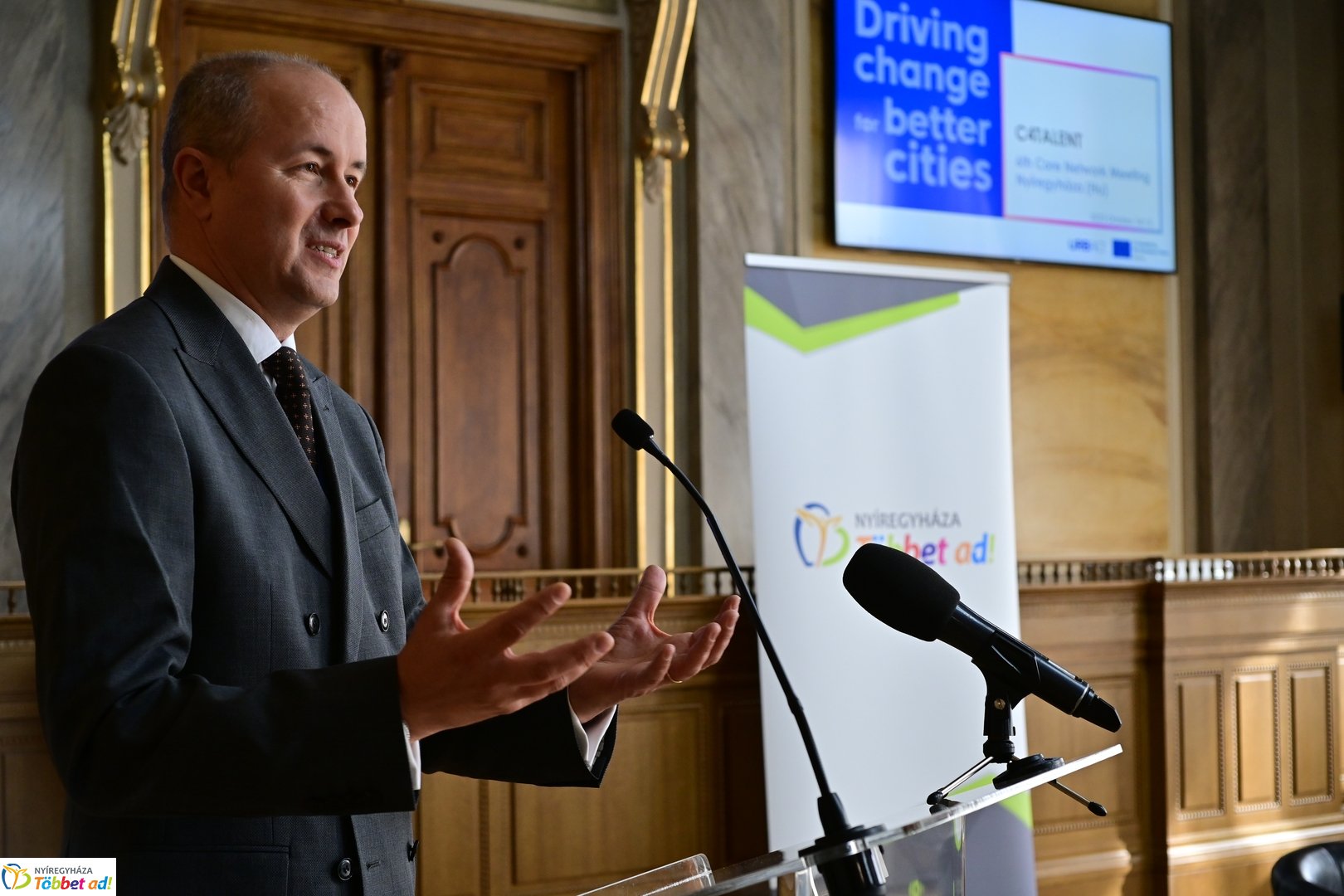 Záró partnertalálkozó a Városházán 2025 októberében