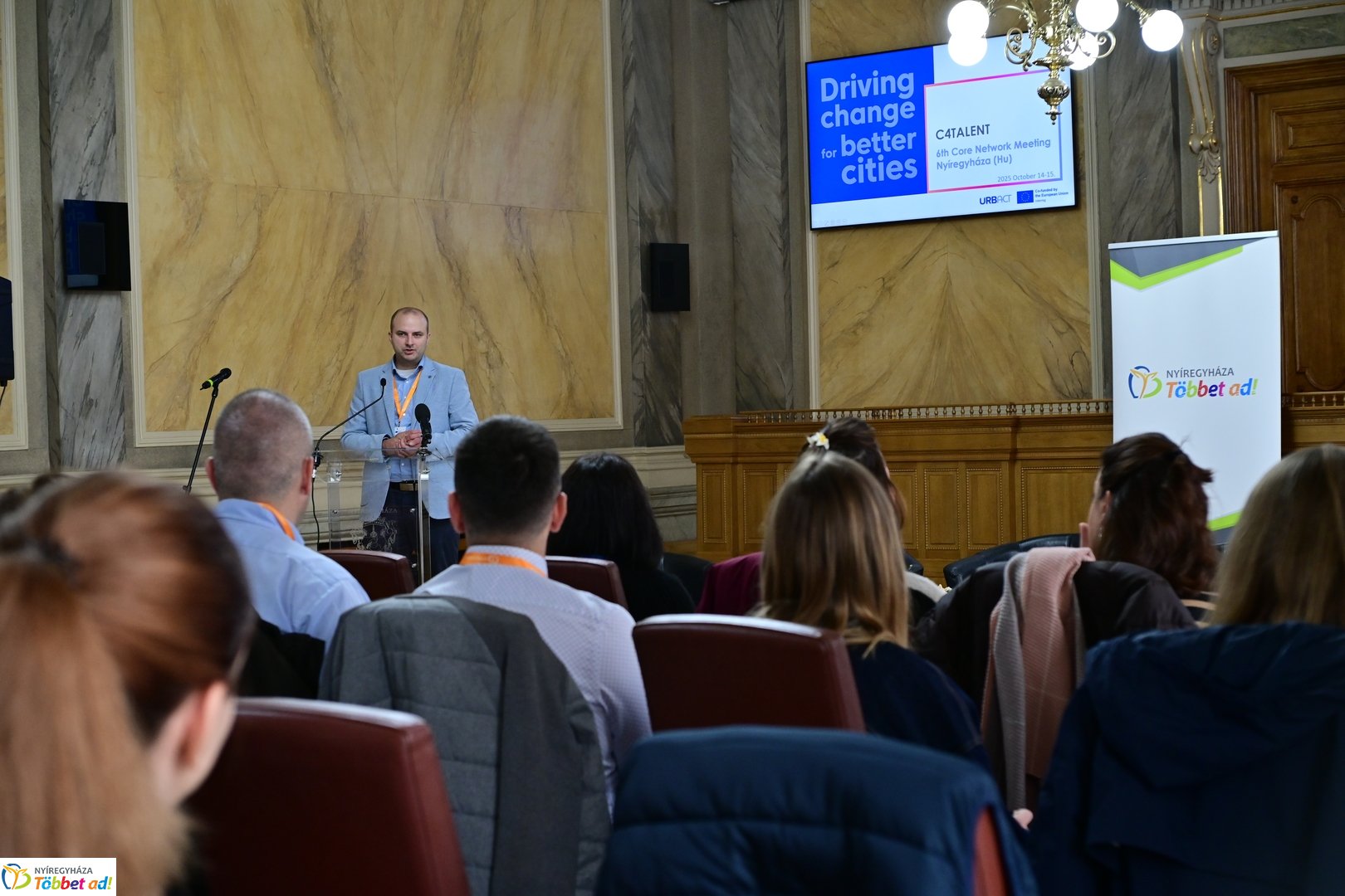 Záró partnertalálkozó a Városházán 2025 októberében