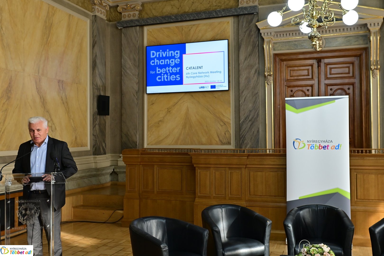 Záró partnertalálkozó a Városházán 2025 októberében