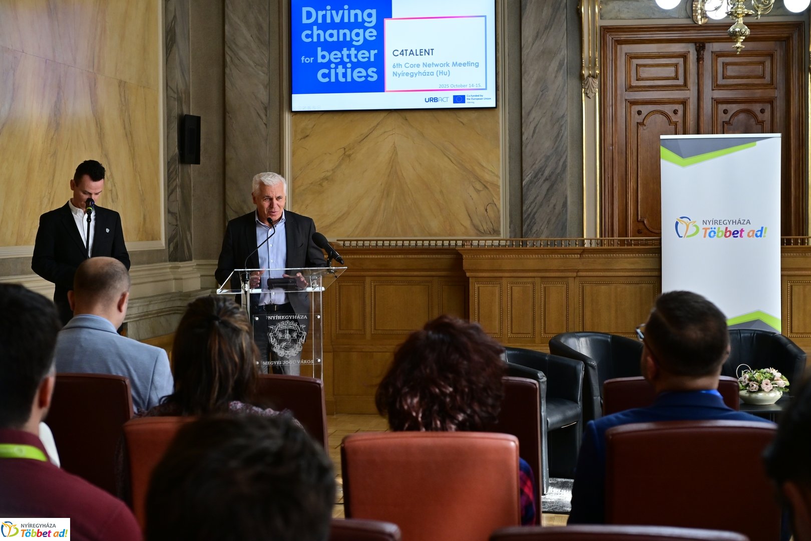 Záró partnertalálkozó a Városházán 2025 októberében