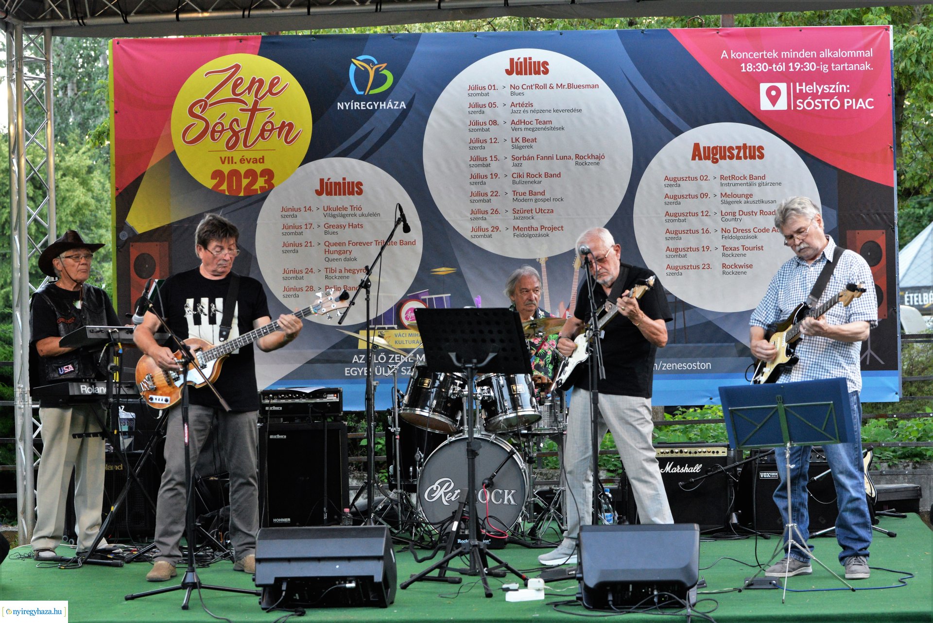Zene Sóstón - a RetRock Band koncertje