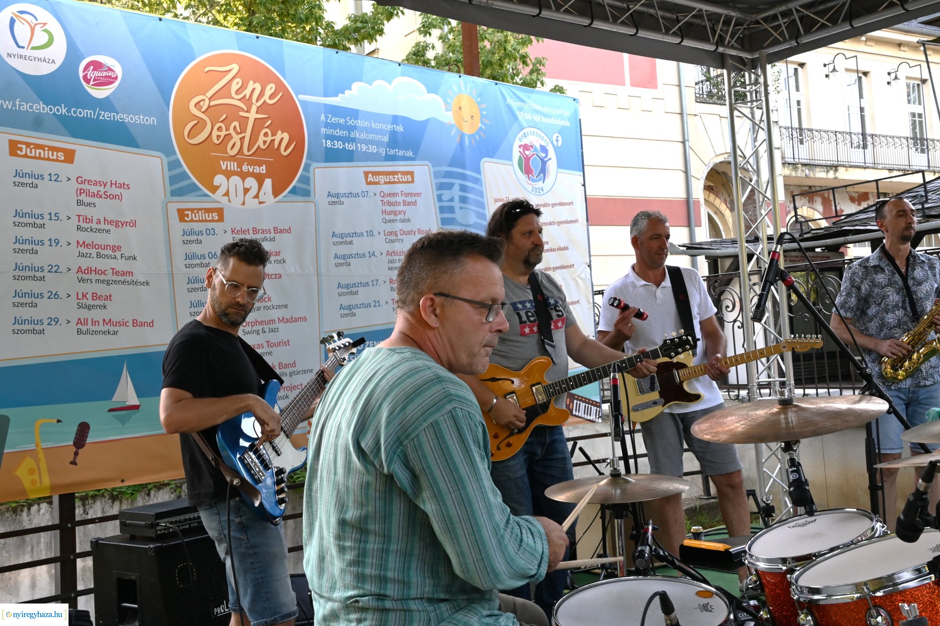 Zene Sóstón - a Szüret Utcza jazzrock koncerttel szórakoztatta a közönséget