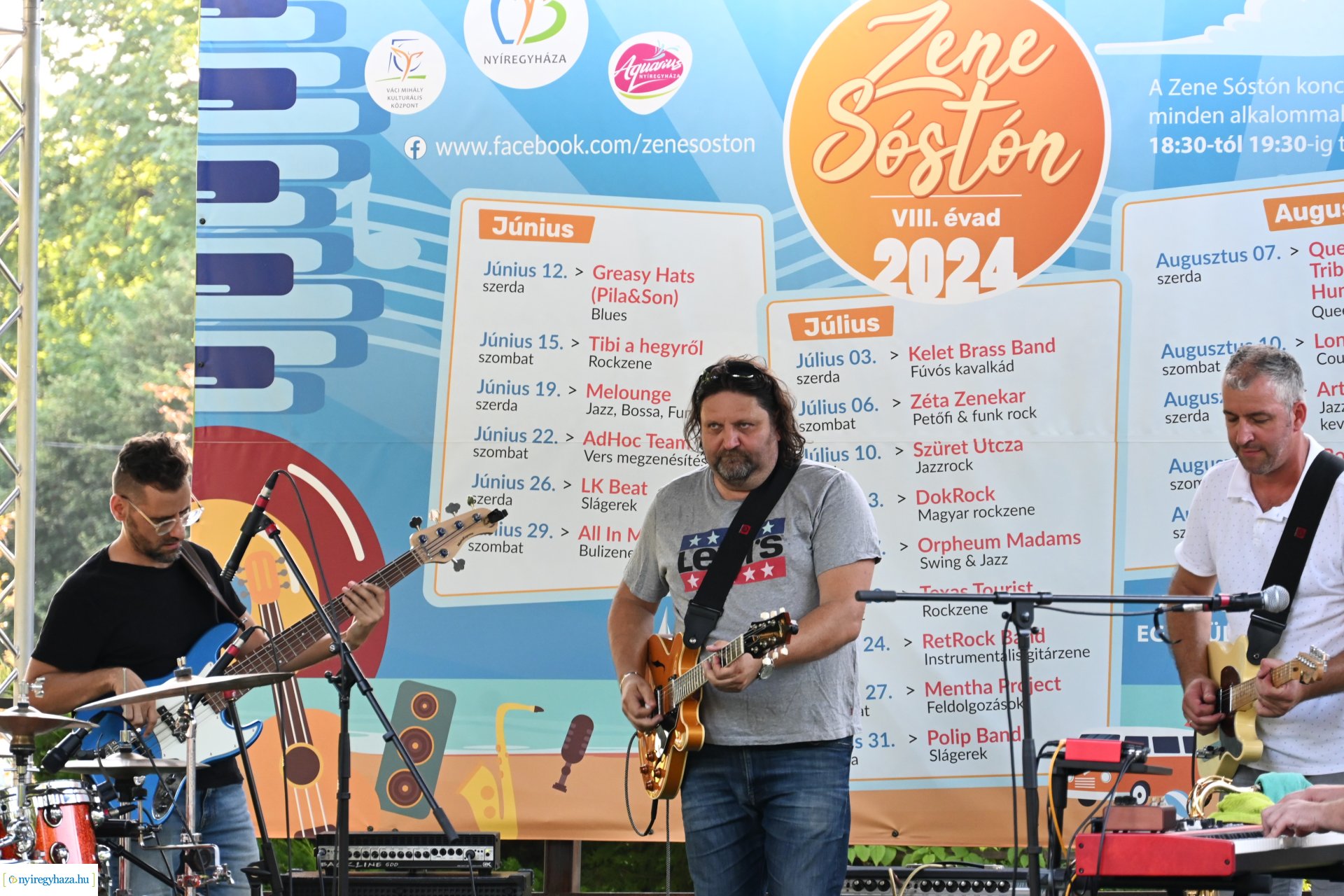 Zene Sóstón - a Szüret Utcza jazzrock koncerttel szórakoztatta a közönséget