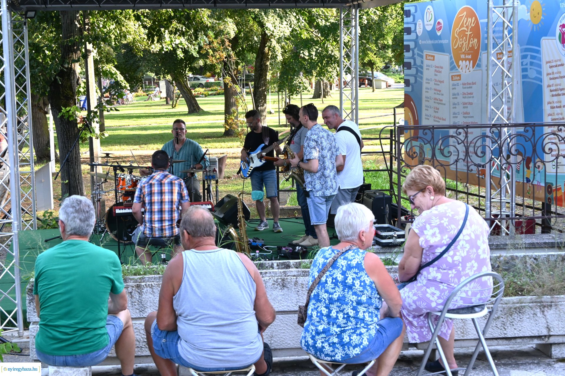 Zene Sóstón - a Szüret Utcza jazzrock koncerttel szórakoztatta a közönséget