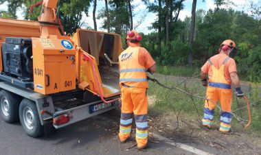 A 4-es mellett dolgoznak