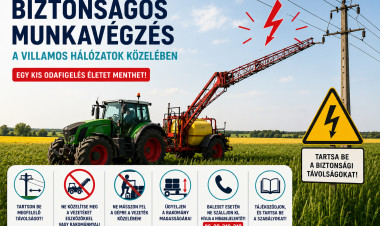 Életveszélyes lehet egy pillanatnyi figyelmetlenség – erre figyeljenek a gazdák a villamos hálózatok közelében