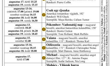 Mozizz Nyíregyházán! – Izgalmas filmekkel vár a Krúdy Gyula Art Mozi