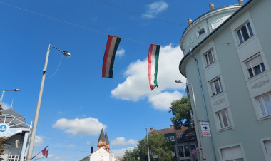 Városunk is ünnepi díszbe öltözött augusztus 20-a, államalapító Szent István királyunk ünnepe alkalmából