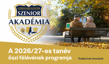 Szeptembertől folytatódik a Szenior Akadémia a Nyíregyházi Egyetemen