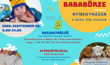 Ismét Bababörzét szervez a NYÍRVV Nonprofit Kft.