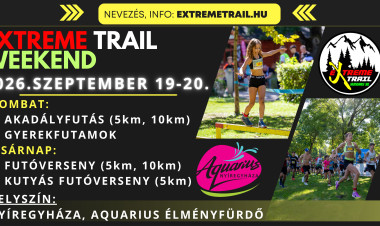 Ismét lesz Extreme Trail - szeptember akadályverseny Sóstón