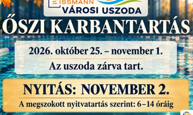 Karbantartás miatt ideiglenesen bezár a nyíregyházi városi uszoda