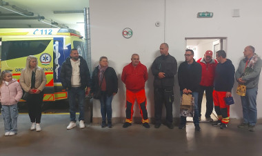 Harmincöt  év szolgálat után búcsúzott a mentőgépkocsi-vezető