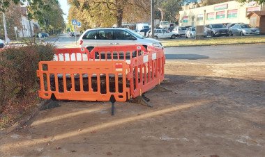 Ivóvízvezeték tört el az Erzsébet tér és a Szent István utca találkozásánál