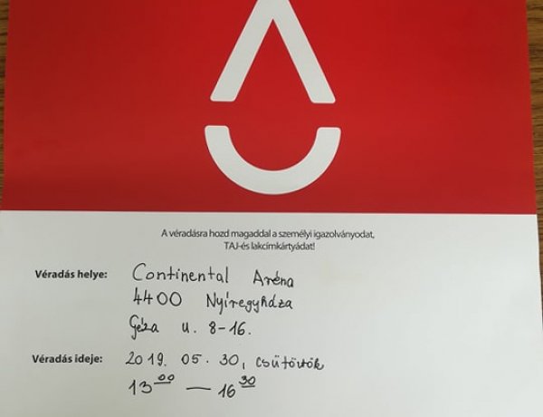 Irányított véradás - komoly betegséggel küzd az egyik fiatal válogatott kosaras