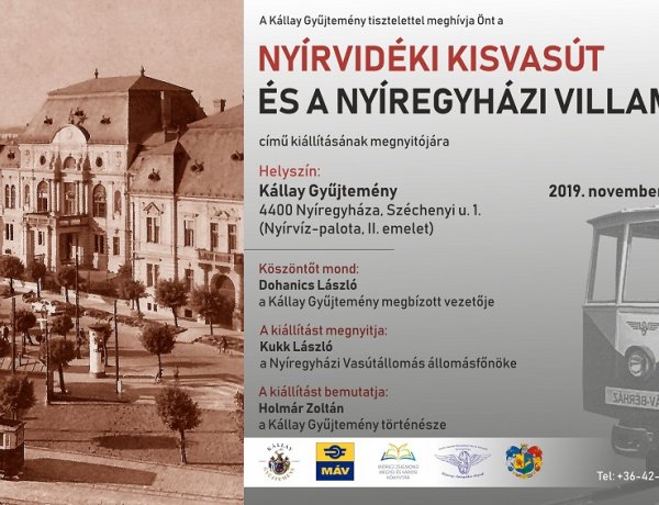 „Keskeny nyomtáv, széles mosoly" - emlékkiállítás a Kállay Gyűjteményben