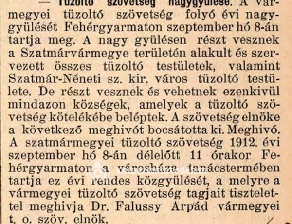 Megyei Katasztrófavédelmi Igazgatóság: mi történt 108 évvel ezelőtt?