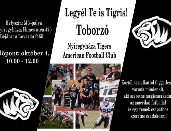 Új időpontra került a Tigers tagtoborzója - Egy héttel tolódik a try-out