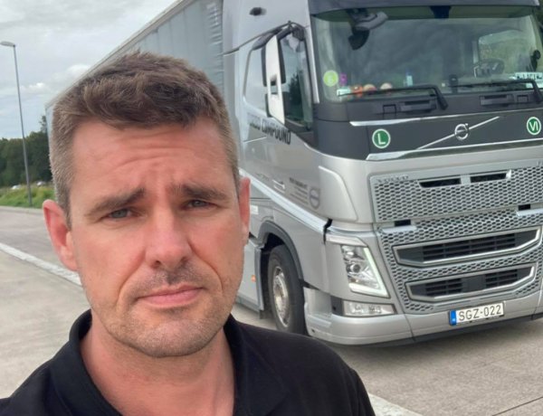 Kazahsztán után Nyíregyházán ST 22 Lacika - A kamionos vlogger folyamatosan járja a világot.