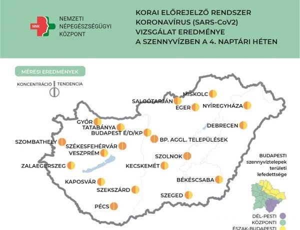 NNK: Nyíregyházán is tovább emelkedik a szennyvizekben a koronavírus örökítőanyagának koncentrációja